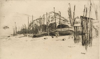 قوارب الصيد ، هاستينغز ، 1877. بواسطة جيمس أبوت ماكنيل ويسلر