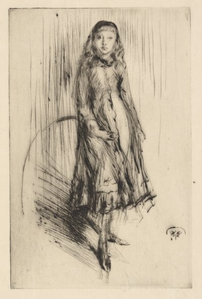 فلورنس ليلاند، حوالي عام 1873 (نقطة جافة، حبر على ورق) بواسطة James Abbott McNeill Whistler
