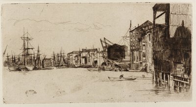 رصيف التجارة الحرة ، 1877. بواسطة جيمس أبوت ماكنيل ويسلر
