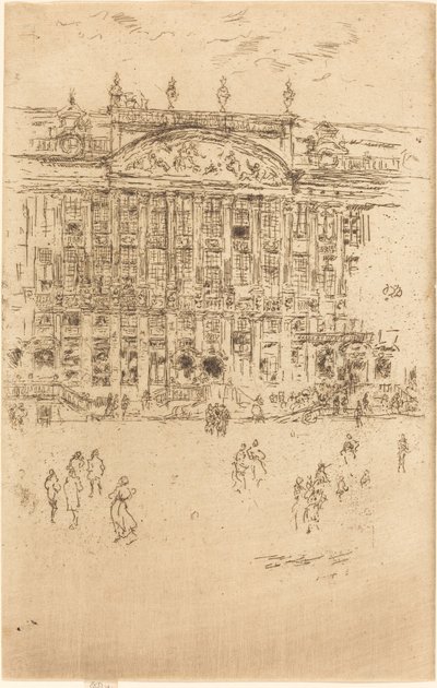 Grand 'Place ، بروكسل ، 1887. بواسطة جيمس أبوت ماكنيل ويسلر