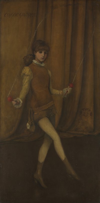 الانسجام باللون الأصفر والذهبي: The Girl GirlConie Gilchrist ، كاليفورنيا. 1876-77. بواسطة جيمس أبوت ماكنيل ويسلر