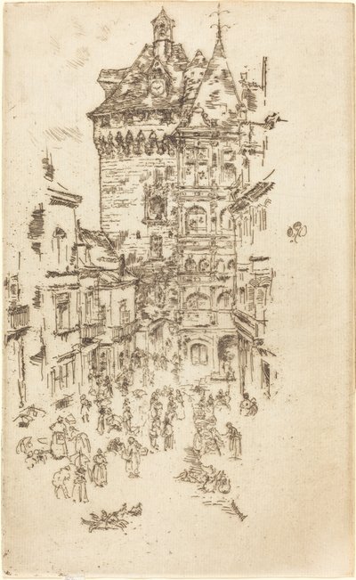 دار البلدية ، Loches ، 1888. بواسطة جيمس أبوت ماكنيل ويسلر