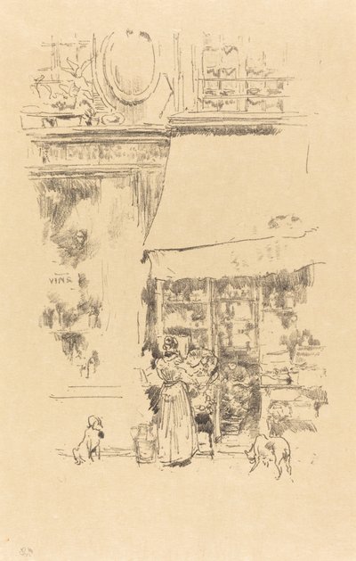 صانع الجبن في شارع دو جرينيل ، 1894. بواسطة جيمس أبوت ماكنيل ويسلر