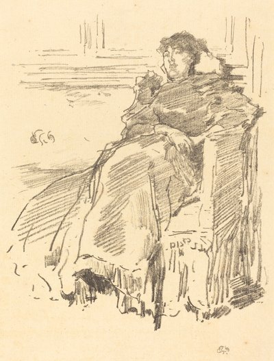 الفستان الأحمر 1894. بواسطة جيمس أبوت ماكنيل ويسلر