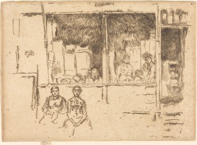 متجر البطيخ ، Hounsditch ، c. 18861888. بواسطة جيمس أبوت ماكنيل ويسلر
