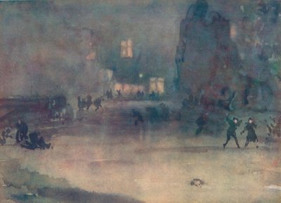 الموسيقى الليلية - أمستردام في الثلج ، 1882 ، 1904 بواسطة جيمس أبوت ماكنيل ويسلر