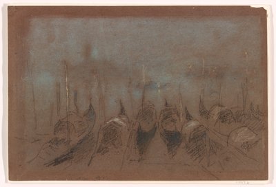 الموسيقى الهادئة ، سان جورجيو ، 1880 (طباشير على ورق بني رمادي) بواسطة جيمس أبوت ماكنيل ويسلر