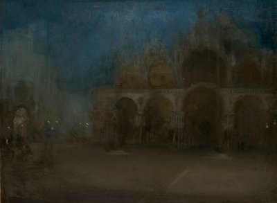 "الموسيقى الهادئة والأزرق والذهبي - سانت مارك ، البندقية" ، 1879-1903 بواسطة جيمس أبوت ماكنيل ويسلر