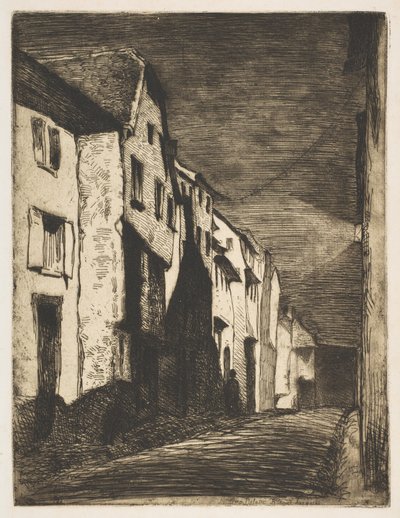 الشارع في Saverne ، 1858. بواسطة جيمس أبوت ماكنيل ويسلر