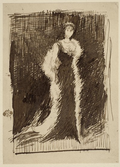 دراسة للترتيب باللون الأسود: Lady Meux ، 1881 بواسطة جيمس أبوت ماكنيل ويسلر