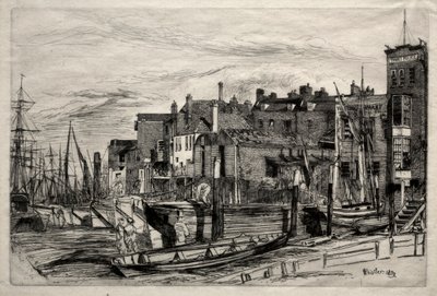 شرطة التايمز ، 1859. بواسطة جيمس أبوت ماكنيل ويسلر
