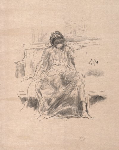 يجلس الشكل رايات ، 1893. بواسطة جيمس أبوت ماكنيل ويسلر