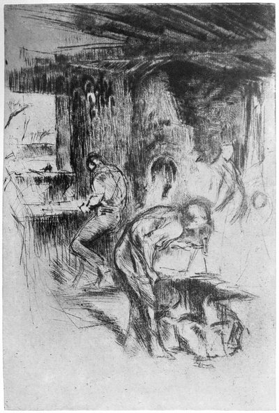 The Little Forge ، c1860 1904. بواسطة جيمس أبوت ماكنيل ويسلر