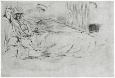 النموذج ، الاستلقاء ، c1864 1904. بواسطة جيمس أبوت ماكنيل ويسلر