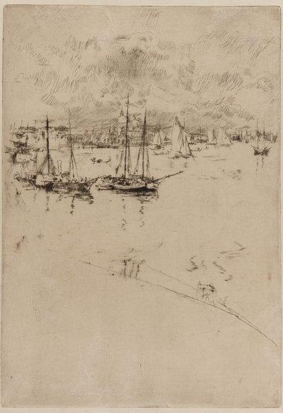 The Steamboat ، البندقية ، 1879-1880. بواسطة جيمس أبوت ماكنيل ويسلر