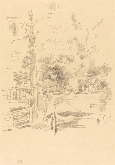 Tete-a-tete in the Garden ، 1894. بواسطة جيمس أبوت ماكنيل ويسلر