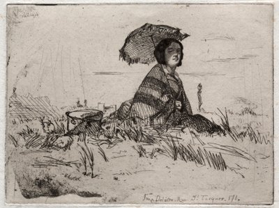 اثنا عشر حفرًا من الطبيعة: En Plein Soleil ، 1858. بواسطة جيمس أبوت ماكنيل ويسلر