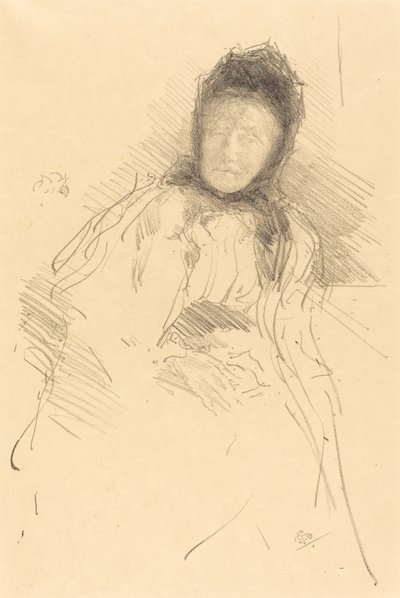 رسم تخطيطي غير مكتمل للسيدة هادن ، ١٨٩٥. بواسطة جيمس أبوت ماكنيل ويسلر