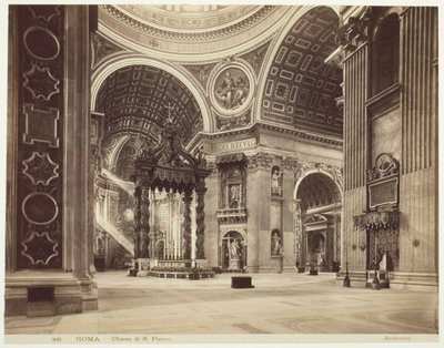 كنيسة القديس بطرس ، روما ، روما ، كنيسة سان بيترو ، ج. 1870. بواسطة جيمس أندرسون