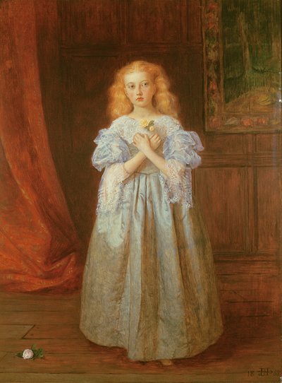 الفتاة الصغيرة التي جلست لـ Van Dyck ، 1868 بواسطة جيمس آرتشر