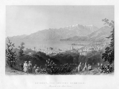بيروت ، بيروثا القديمة ، سوريا ، 1841. بواسطة جيمس ب. ألين