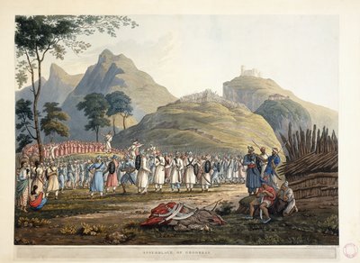 تجميع Ghoorkas ، 1820 بواسطة جيمس بيلي فريزر