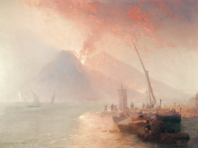 ثوران جبل فيزوف ، 1856 بواسطة جيمس بيكر باين