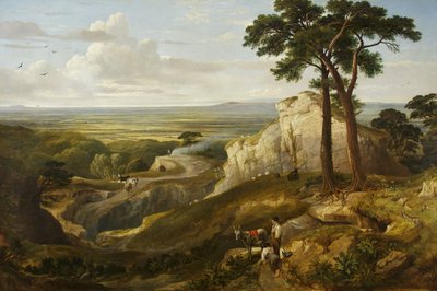 منظر من Mendips ، حوالي 1840 (زيت على قماش) بواسطة جيمس بيكر باين