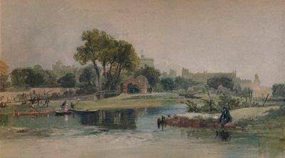 قلعة وندسور من ملعب إيتون ، c1838 بواسطة جيمس بيكر باين