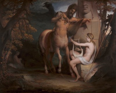 تعليم أخيل [1772 ، الأكاديمية الملكية للفنون ، لندن ، كتالوج المعرض] بواسطة جيمس باري