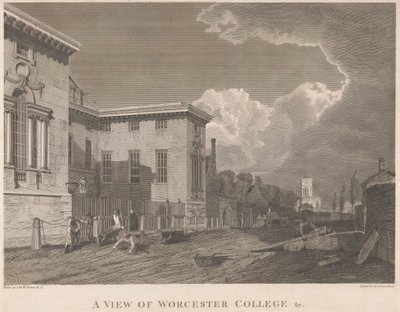 A View of Worcester College & ج. بواسطة جيمس باسيري
