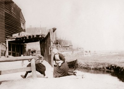 أطفال يلعبون ، جزيرة ماركن ، هولندا ، 1898 بواسطة جيمس باتكين