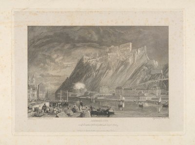 Ehenbreitstein ، أثناء هدم القلعة في عام 1817 من رصيف Coblentz. بواسطة James C. Allen