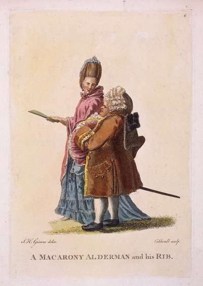 "عضو مجلس محلي معكرونة وضلعه" ، c1770 بواسطة جيمس كالدوال