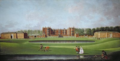 منظر من Temple Newsam House ، حوالي عام 1750 (زيت على قماش) (لمزيد من التفاصيل انظر 128853 و 128854) بواسطة جيمس تشابمان