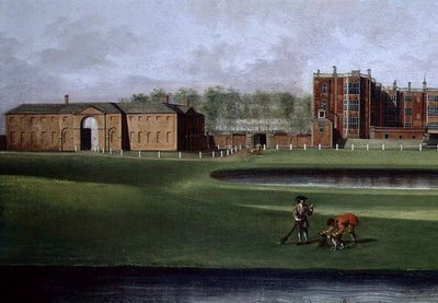 منظر من Temple Newsam House ، تفاصيل عن مدرسة الفروسية ، حوالي عام 1750 (زيت على قماش) (انظر أيضًا 128852) بواسطة جيمس تشابمان