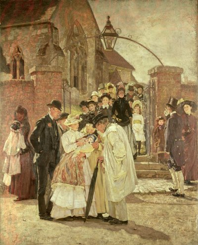 أحد التعميد (جنوب هارتنغ ، ساسكس) 1887 (زيت على قماش) بواسطة جيمس تشارلز