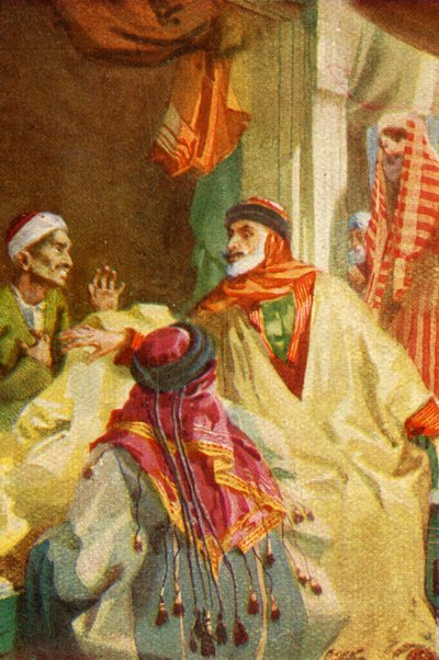 "بازار فلسطين - لوقا الثاني والعشرون. 36 '، 1924. التأليف: جيمس كلارك ، هنري إيه هاربر. بواسطة جيمس كلارك ، هنري إيه هاربر