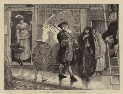 سانت سويثين ، جوناس هانواي ومظلة بواسطة جيمس درومجول لينتون