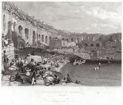 Ampitheatre في Nismes بواسطة جيمس دوفيلد هاردينج