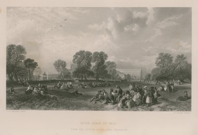 هايد بارك عام 1851 بواسطة جيمس دوفيلد هاردينج