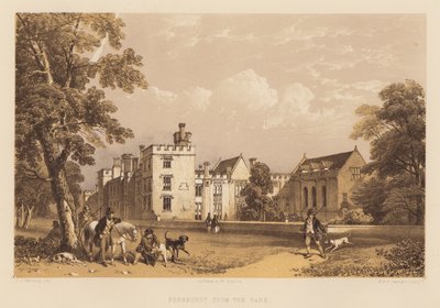 Penshurst from the Park (aquatint) بواسطة جيمس دوفيلد هاردينج