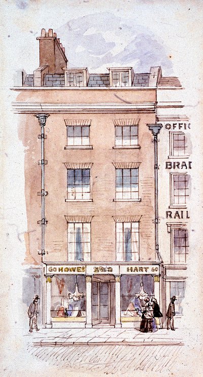 Howes and Hart، Fleet Street، London، c1820 بواسطة جيمس فيندلي