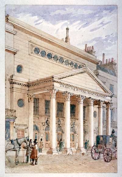 المسرح الملكي ، هايماركت ، وستمنستر ، لندن ، c1840 بواسطة جيمس فيندلي