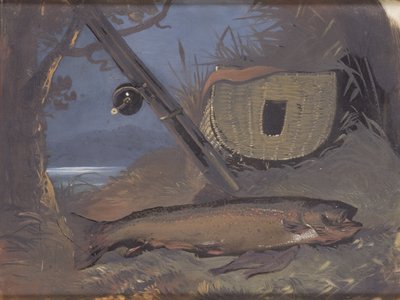 سمك السلمون (زيت على زجاج) بواسطة جيمس فليويت مولوك