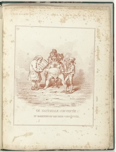 عمل المؤتمر الوطني ، 1795 المؤتمر الوطني في العمل من الدستور (العنوان على الكائن) Hollandia Regenerata (عنوان المسلسل) بواسطة وليام همفري (ربما)