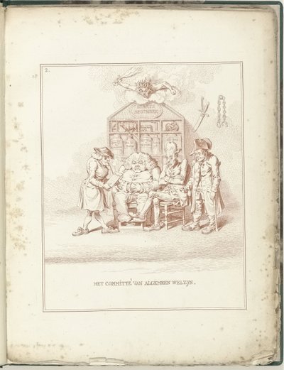 لجنة الرفاه العام 1795 لجنة الجنرال ويلزين (العنوان على موضوع) Hollandia Regenerata (عنوان المسلسل) بواسطة وليام همفري (ربما)