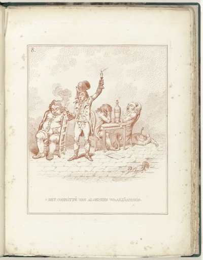 لجنة اليقظة العامة ، 1795 لجنة اليقظة العامة (العنوان على موضوع) Hollandia Regenerata (عنوان المسلسل) بواسطة وليام همفري (ربما)