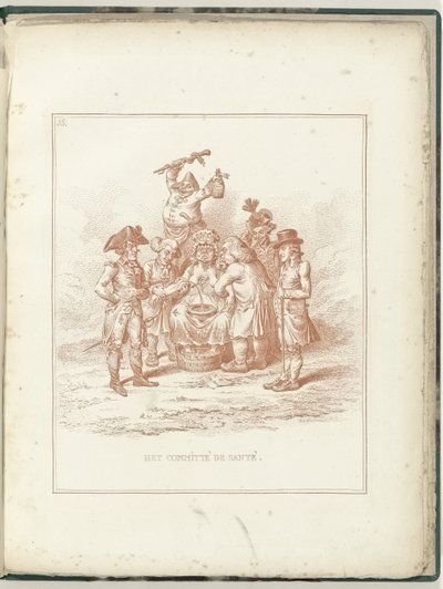 لجنة الصحة ، 1795 Committé de Santé (العنوان على الكائن) Hollandia Regenerata (عنوان المسلسل) بواسطة وليام همفري (ربما)