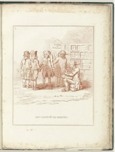 لجنة الحسابات ، 1795 لجنة المحاسبة (العنوان على موضوع) Hollandia Regenerata (عنوان المسلسل) بواسطة وليام همفري (ربما)